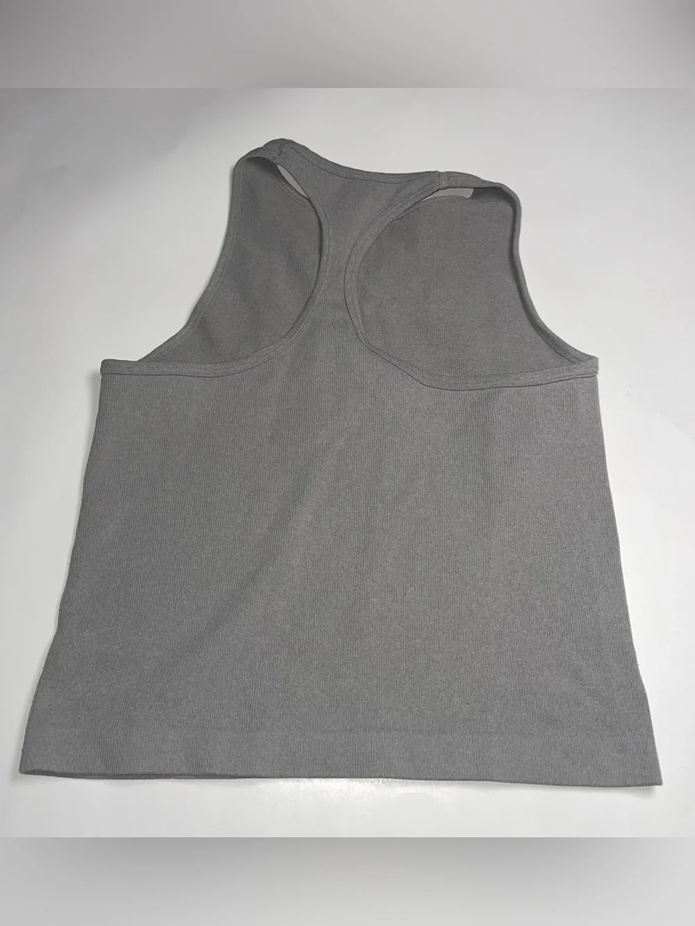 Intimately Free People Light Grey Racerback Athleisure Tank Top Clean Girl